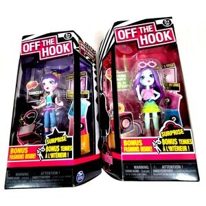 OFF THE HOOK Girls ALEXIS and BROOKLYN  4" Dolls With Mix And Match Fashions